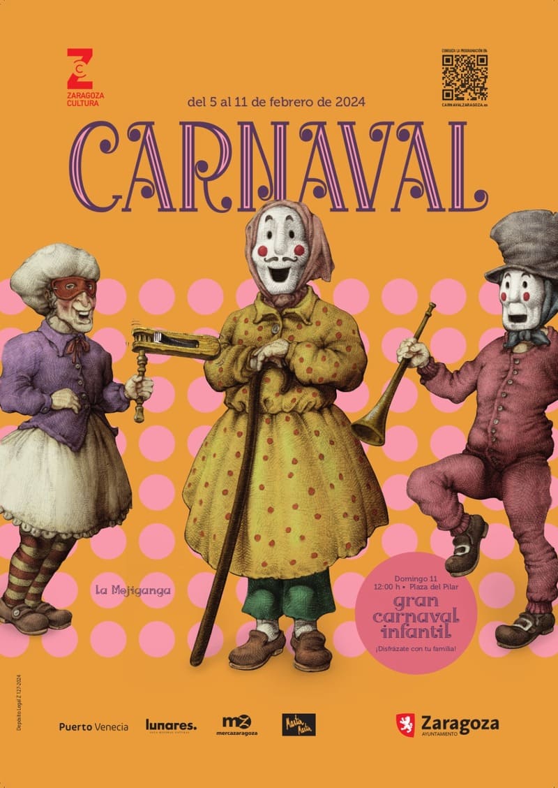 Carnaval Zaragoza 2024 cartel